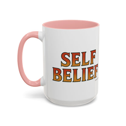 Self Belief Ceramic Mugs  – Letterwork Edition