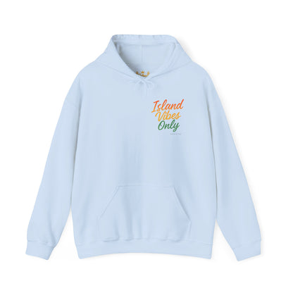 Island Vibes Only - Unisex Hoodie (Letterwork front, Artwork Back)