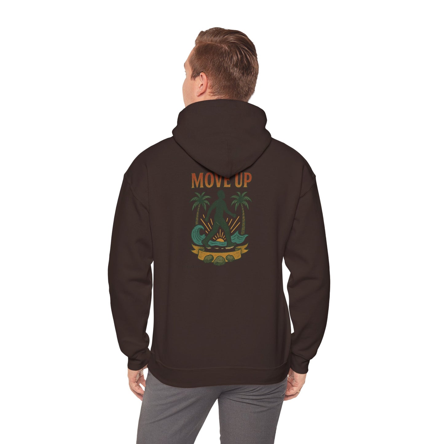 Move Up - Unisex Hoodie (Letterwork front, Artwork Back)
