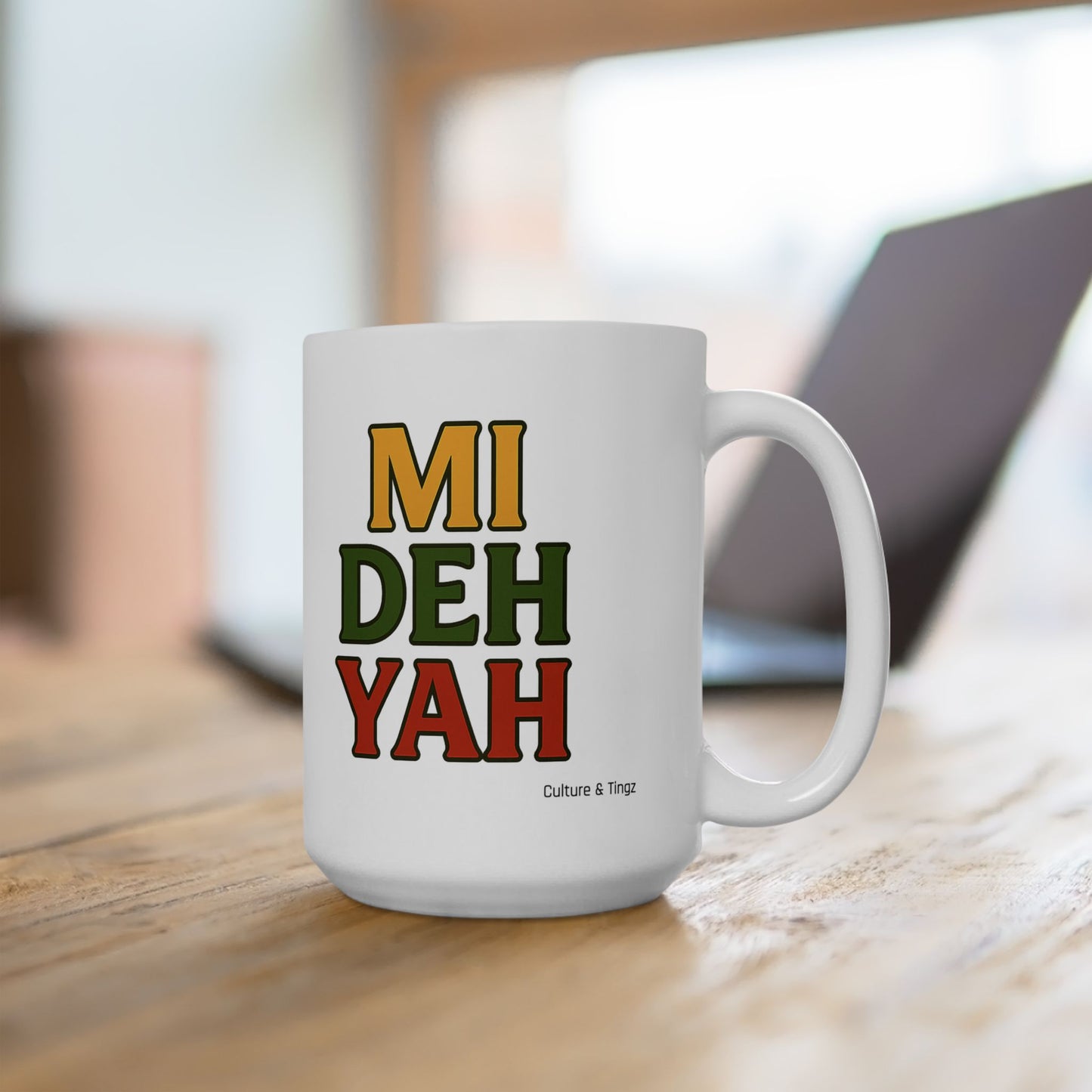 Mi Deh Yah Ceramic Mugs- Letterwork Collection