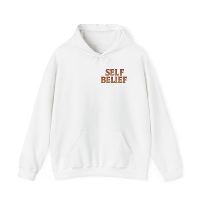 Self Belief - Unisex Hoodie (Lettering Front, Artwork Back)