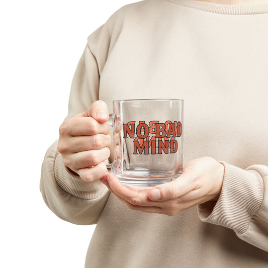 No Bad Mind Glass Mug - 10oz. (Letterwork Edition)