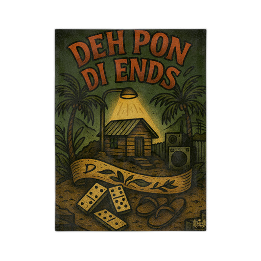 Deh Pon Di Ends Velveteen Microfiber Blanket - 40" x 30"