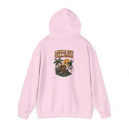 Likkle but Tallawah - Unisex Hoodie (Letterwork front, Artwork Back)