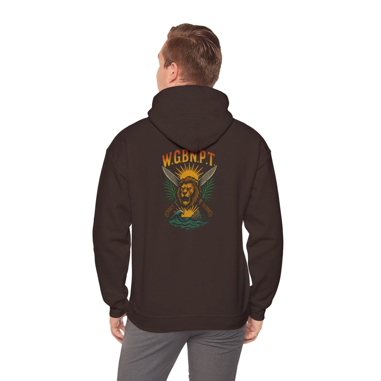 W.G.B.N.P.T. - Unisex Hoodie (Letterwork front, Artwork Back)