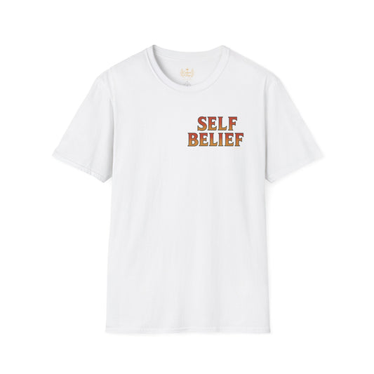 Self Belief  -  Unisex Short Sleeve Tee (Lettering Front, Full Artwork Back)