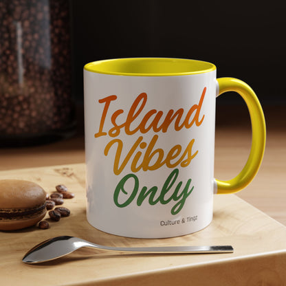 Island Vibes Only Ceramic Mugs  – Letterwork Edition