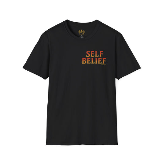 Self Belief  -  Unisex Short Sleeve Tee (Lettering Front, Full Artwork Back)