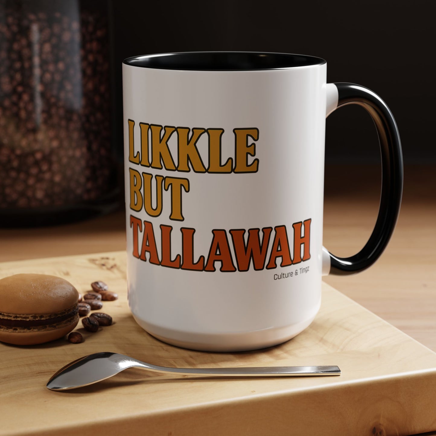 Likkle but Tallawah Ceramic Mugs  – Letterwork Edition
