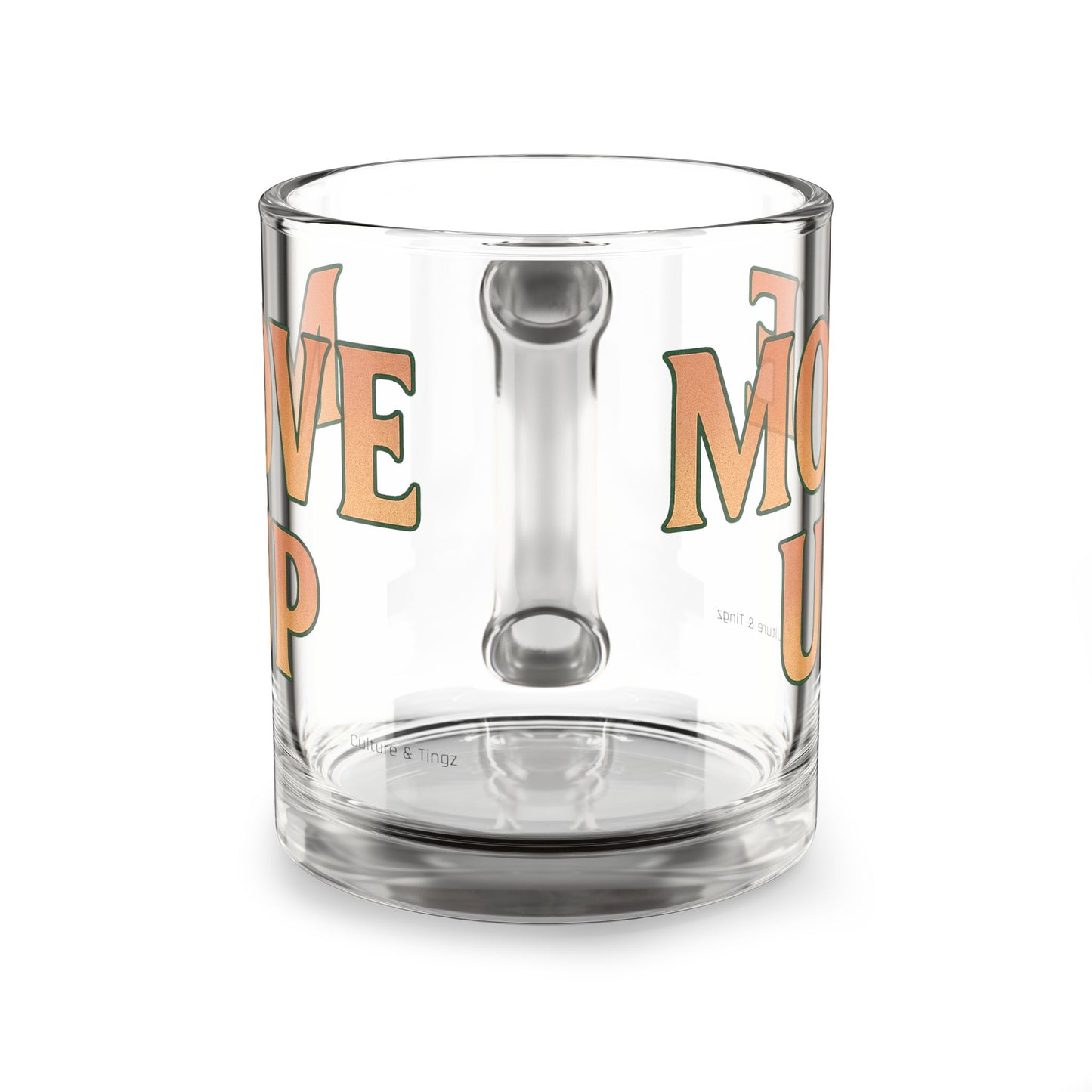 Move Up Glass Mug - 10oz. (Letterwork Edition)