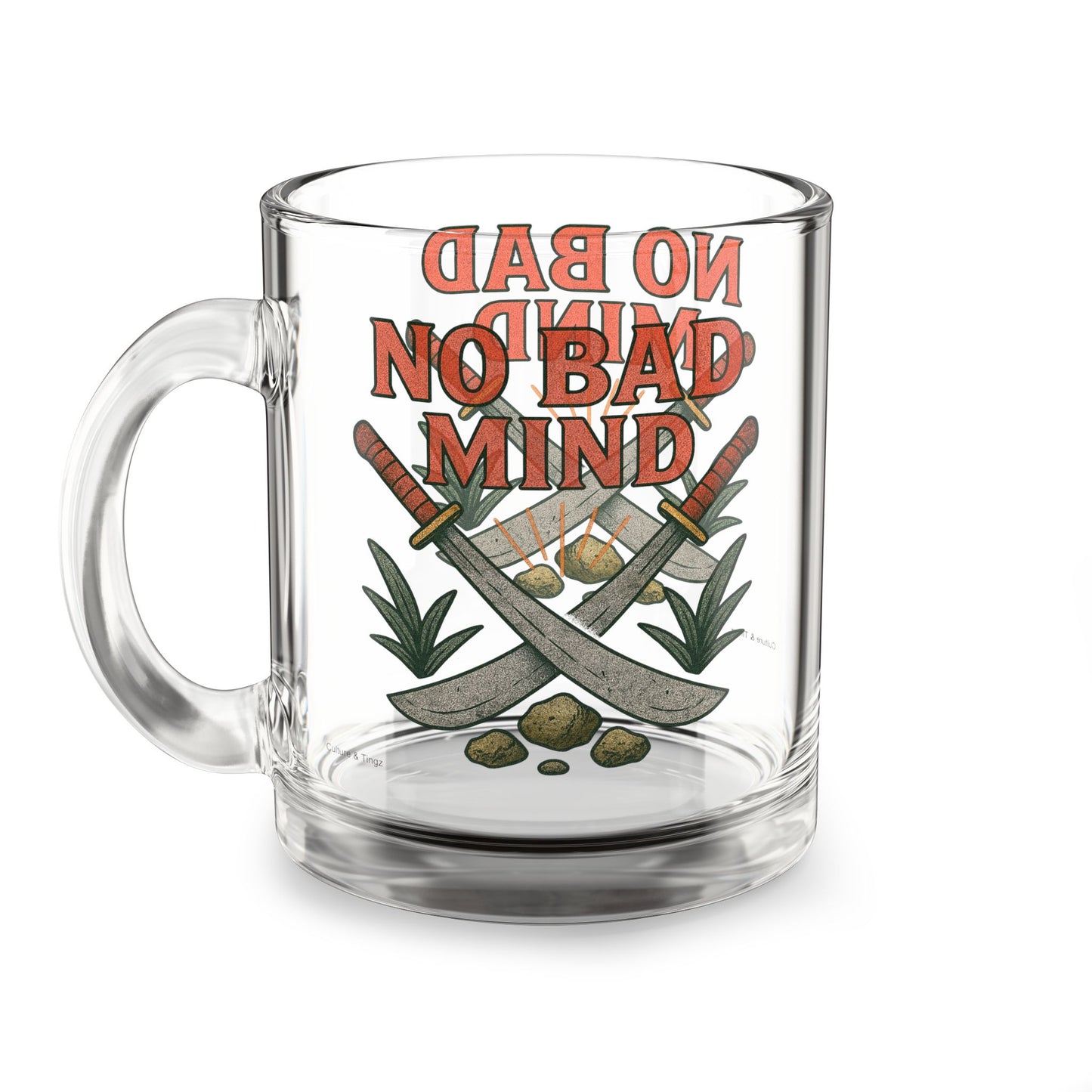 No Bad Mind Glass Mug