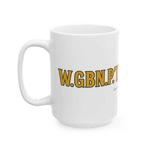 W.G.B.N.P.T Ceramic Mugs- Letterwork Collection