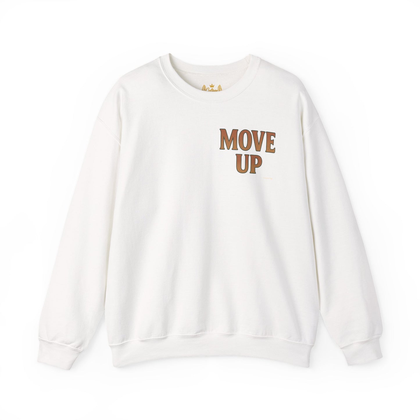 Move Up - Unisex Crewneck Sweater (Letterwork Front, Full Artwork Back)