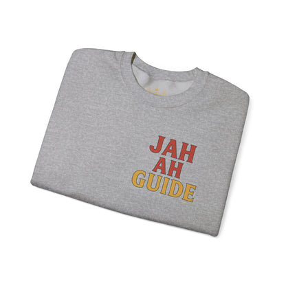 Jah Ah Guide - Unisex Crewneck Sweater (Letterwork Front, Full Artwork Back)