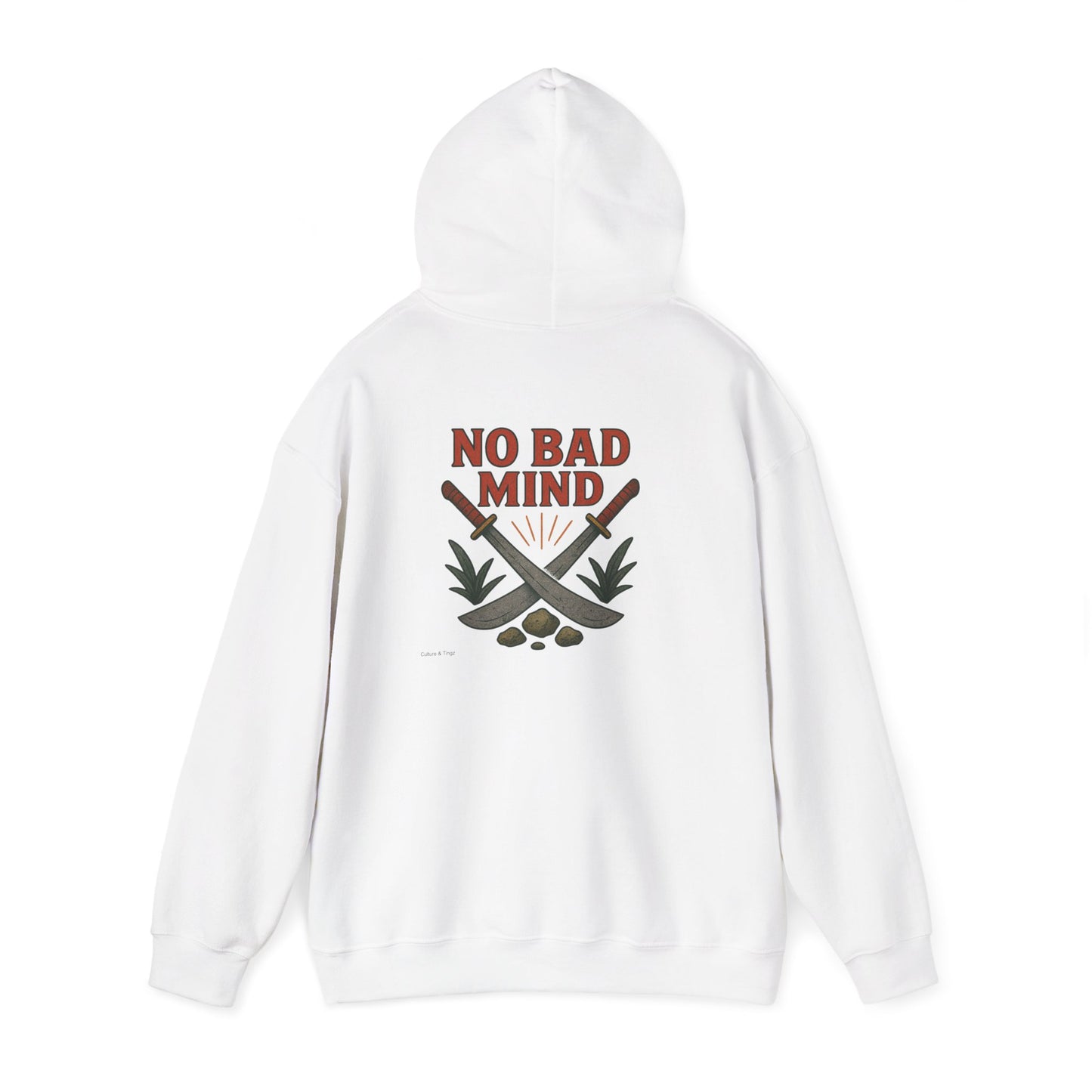 No Bad Mind - Unisex Hoodie (Letterwork front, Artwork Back)