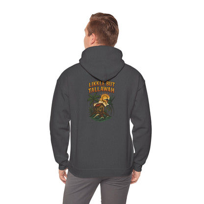Likkle but Tallawah - Unisex Hoodie (Letterwork front, Artwork Back)