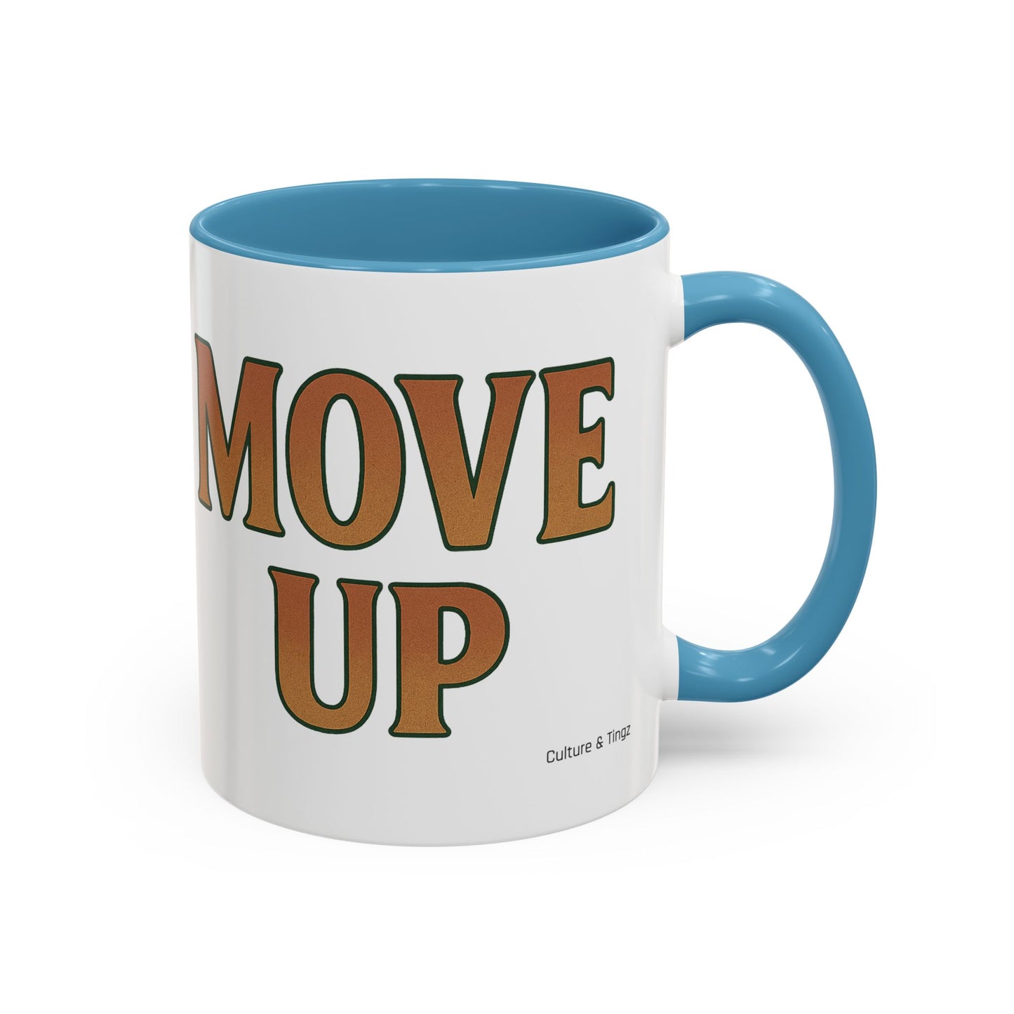 Move Up Ceramic Mugs  – Letterwork Edition