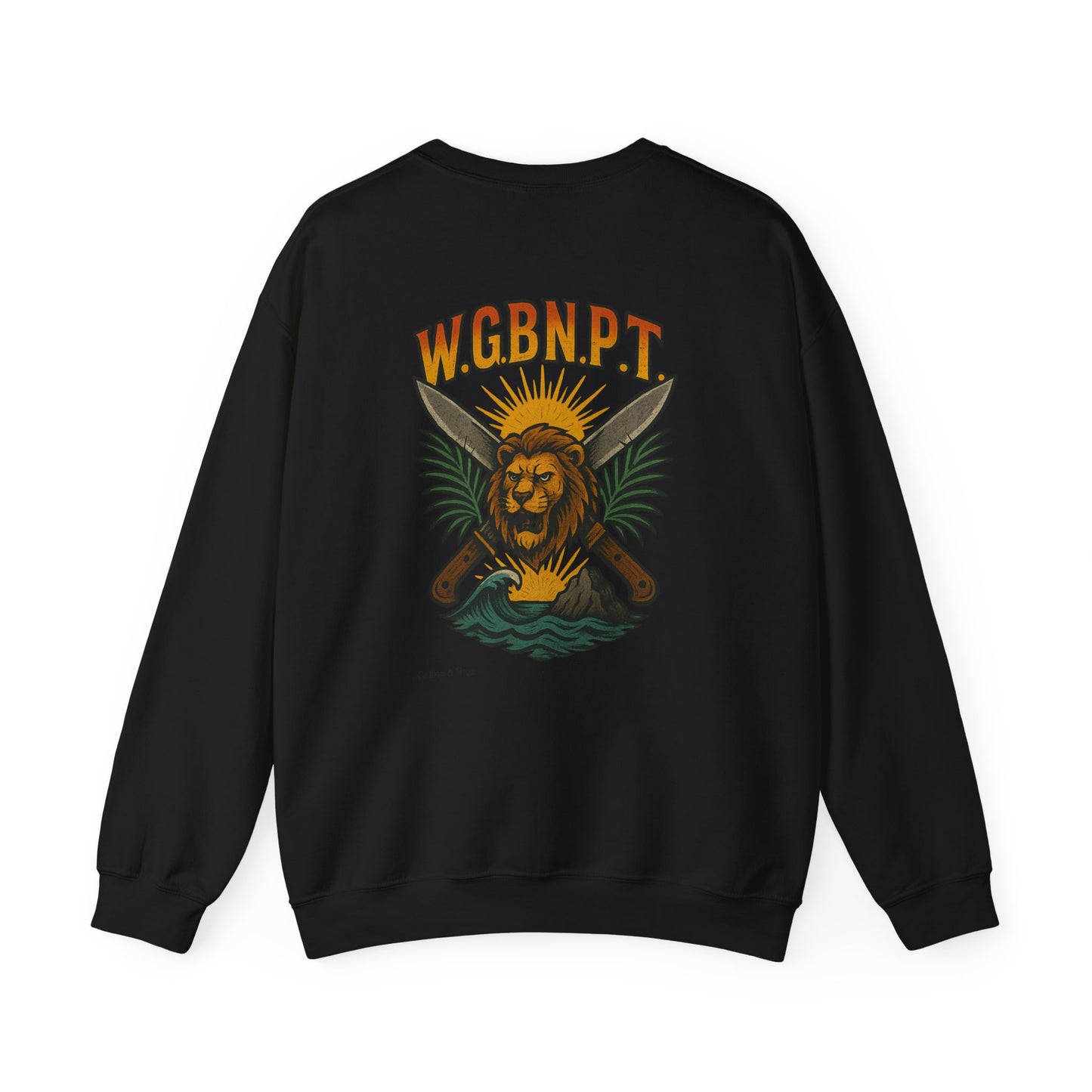 W.G.B.N.P.T. - Unisex Crewneck Sweater (Letterwork Front, Full Artwork Back)