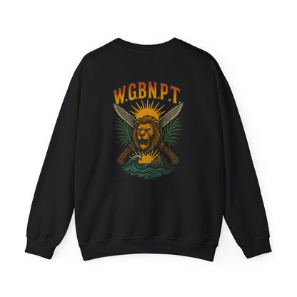 W.G.B.N.P.T. - Unisex Crewneck Sweater (Letterwork Front, Full Artwork Back)