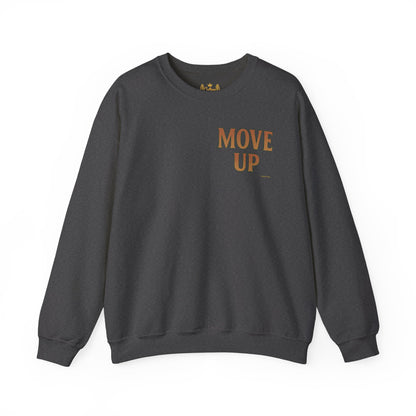 Move Up - Unisex Crewneck Sweater (Letterwork Front, Full Artwork Back)