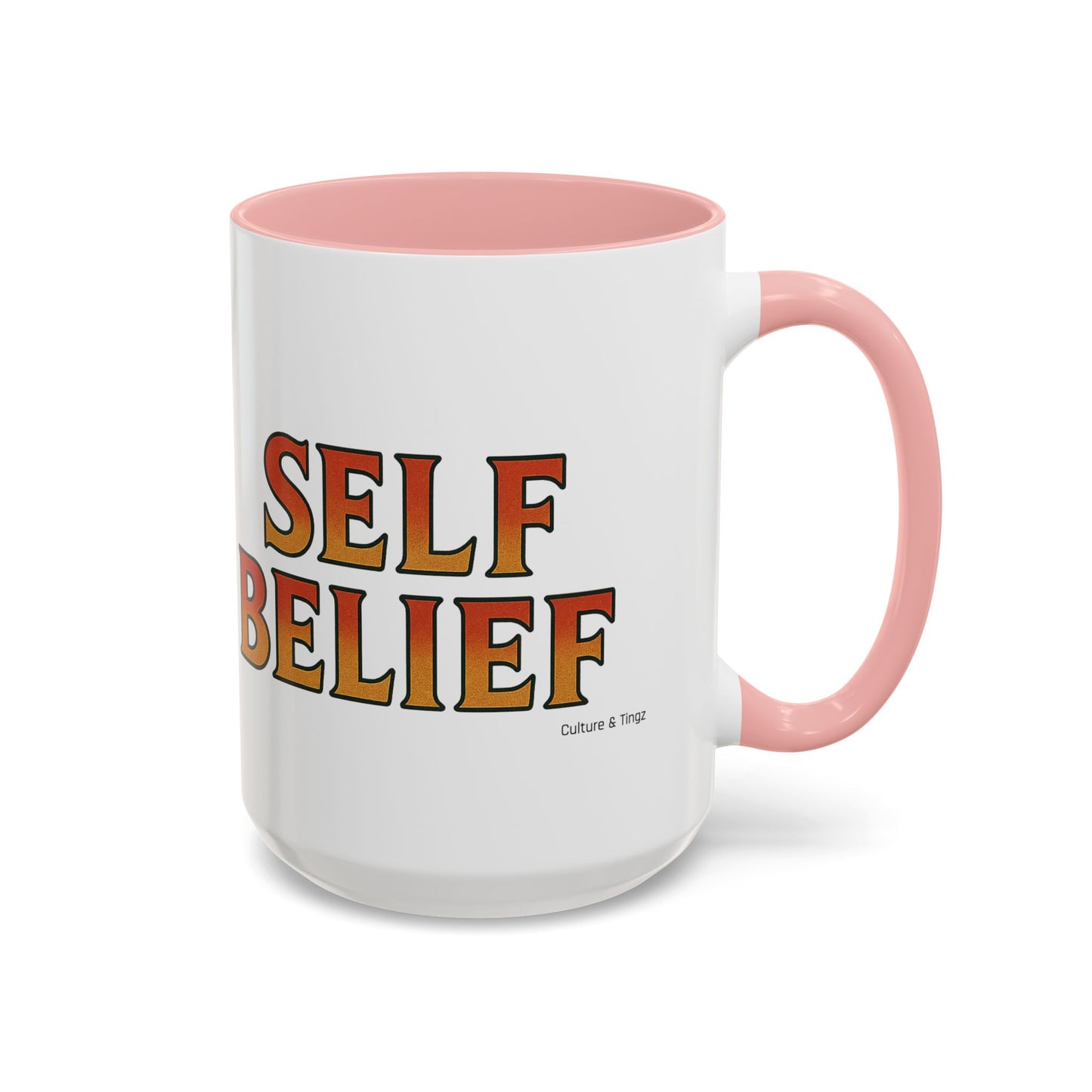 Self Belief Ceramic Mugs  – Letterwork Edition
