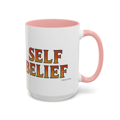 Self Belief Ceramic Mugs  – Letterwork Edition