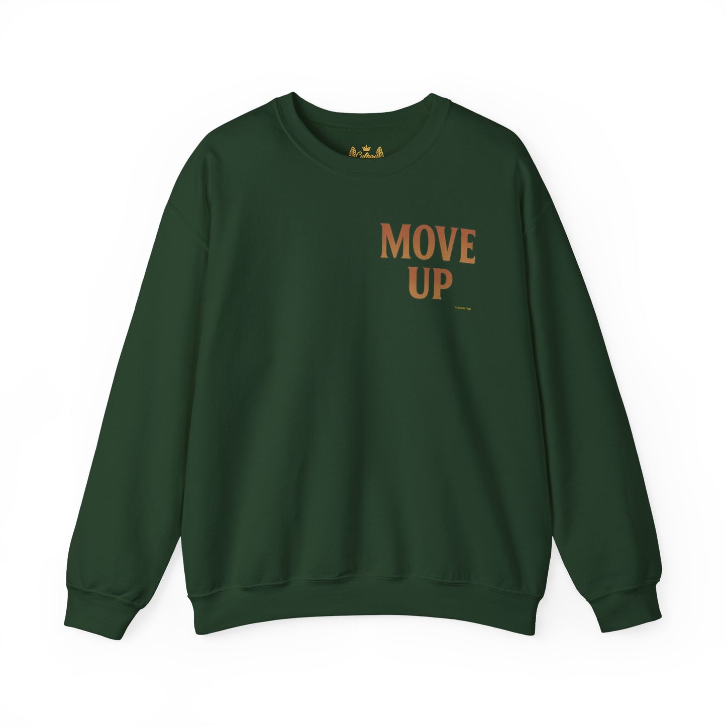 Move Up - Unisex Crewneck Sweater (Letterwork Front, Full Artwork Back)