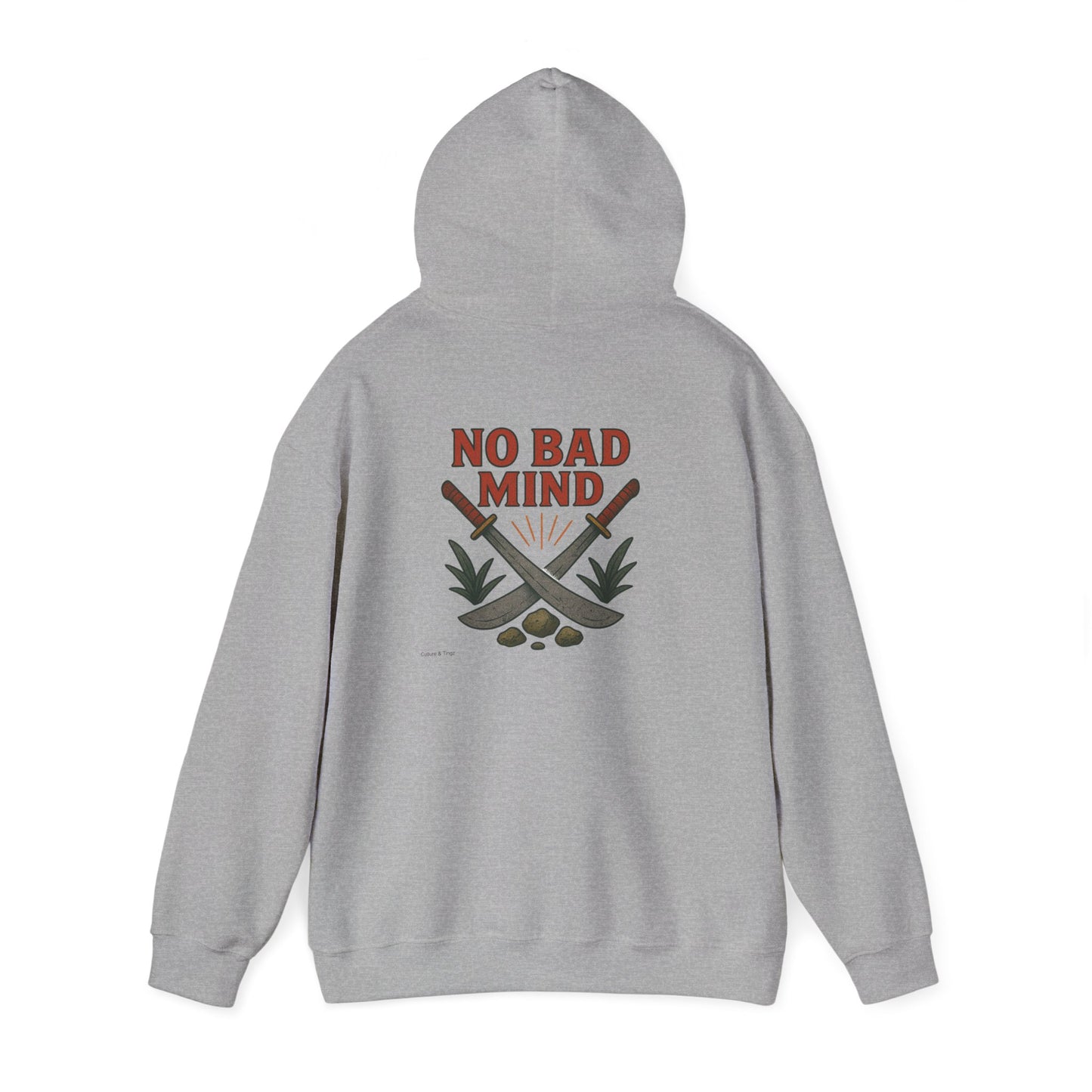 No Bad Mind - Unisex Hoodie (Letterwork front, Artwork Back)