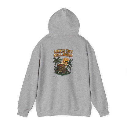 Likkle but Tallawah - Unisex Hoodie (Letterwork front, Artwork Back)